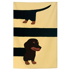 어번던스 견종백과 강아지 일러스트 패브릭 포스터 가리개 커튼 포스터, GM 871051