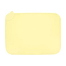 Mango 寵物星樂園 防溢卷邊餐墊, 1個, 奶黃色
