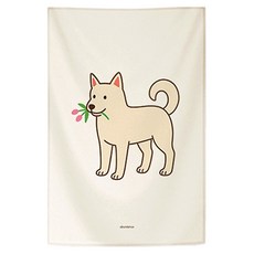 어번던스 견종백과 강아지 일러스트 패브릭 포스터 가리개 커튼 포스터, GM 871071