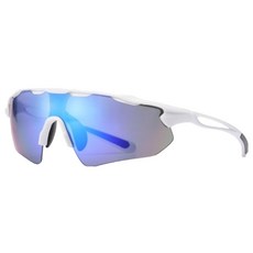 Daparang 運動自行車防風眼鏡 戶外太陽眼鏡 HJ0729, 白藍色, 1個