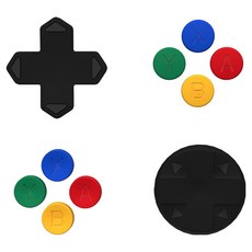 SPACE SHIELD 任天堂 Switch 2 Joy-Con 相容 觸控升級 ABXY 方向按鍵 撞色更換套組, 1套, 單一商品, SFC