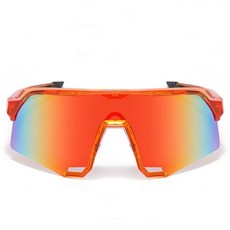 戶外登山自行車運動護目鏡太陽眼鏡 HJ0727, 1個, 橘色
