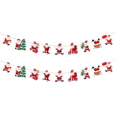 Glowus 聖誕裝飾品 聖誕樹裝飾, 2個, 旗幟11