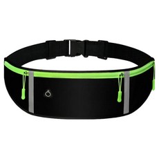 HnEx超輕量跑步腰帶 H2, 1個, 黑色+螢光綠(邊框)