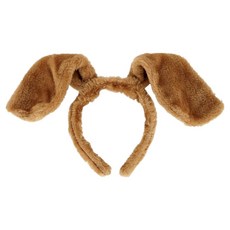 파티짱 강아지 귀 머리띠, 브라운, 1개
