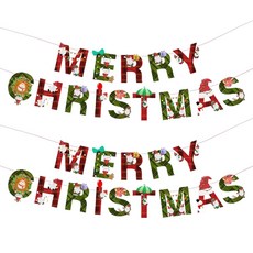 Glowus 聖誕裝飾品 聖誕樹裝飾, 2個, 旗幟10