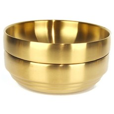 NEOTREE 鈦金雙層麵碗 大 230 x 230 x 78 mm, 金色, 2個