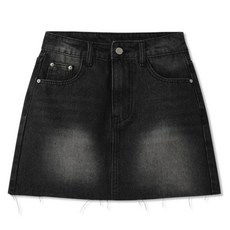 M.N.C 女款 短版/長版 水洗剪裁丹寧裙 MDSK002LJ