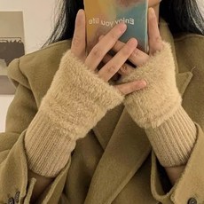 Malltoday 女性保暖滑雪袖套, 1套, 01 卡其色