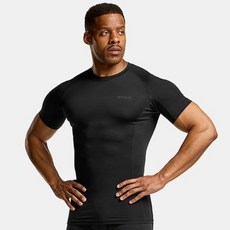 테슬라 남성용 언더레이어 라운드 반팔