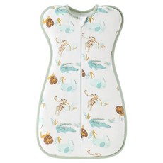 Starbean 新生兒用 2way 拉鍊花紋包巾 L