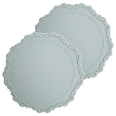 오마주 멜로우스페이스 실리콘 티코스터, 멜란지블루, 2개
