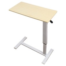 ONE HOUSE 丹尼爾無段氣動升降邊桌 折疊款 OH-K201-A3, 白楓木