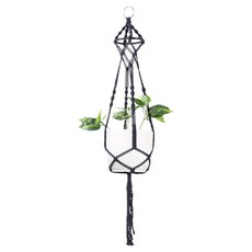 恐龍壁掛繩彩色網花盆架 款式5, 單色, 一層