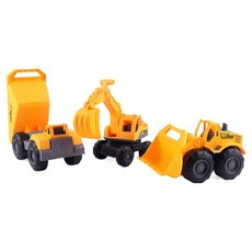 미니 중장비 3종 세트, 혼합색상, 1개