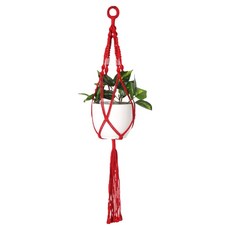 恐龍壁掛繩彩色網花盆架 款式10, 單色, 一層