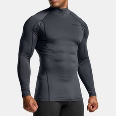 테슬라 남성용 언더레이어 터틀넥 긴팔 티셔츠 TM-MUT12