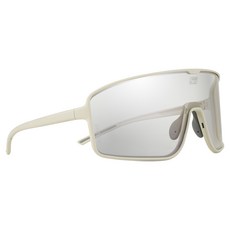 Hobichinali 運動 自行車 跑步 高爾夫 鏡面 變色太陽眼鏡 SG-500, 白色(鏡框) + 透明變色(鏡片), 1個