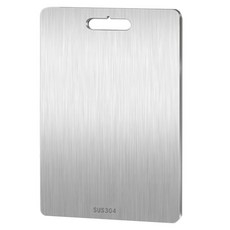 盧米愛拉 304不鏽鋼防水衛生砧板, 銀色, 1個