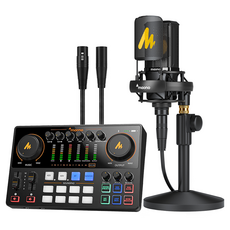 마오노 캐스터 AME2 Gen2 오디오 인터페이스 + 마이크 + 스탠드 세트, PM500(마이크), TH130(스탠드), 블랙