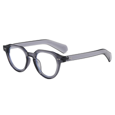 APIC 運動時尚圓框太陽眼鏡, 1個, 透明灰色鏡框 透明鏡片 D5