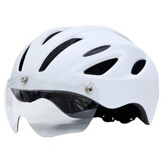 TRVL Visent 日夜兩用變色護目鏡自行車安全帽, 1個, 霧面白色
