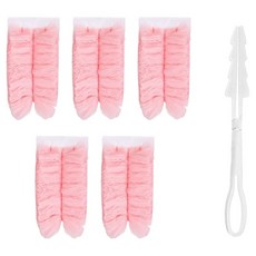 Rarahome 便攜式除塵撣 短柄 + 除塵撣 5入組, 1套, 混合色