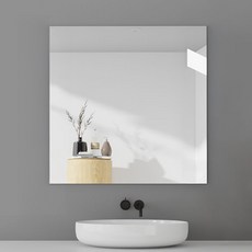 Alleophom 便利的黏貼式壓克力壁鏡 TYPE7 40 x 40 cm, 單一顏色