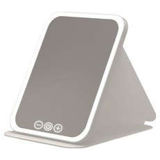 附燈化妝鏡 小號, 白色