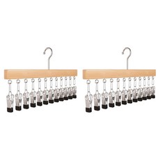 Minune 多用途夾式帽架, 2個, 淺棕色