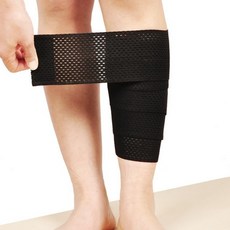 소소하우스 종아리 압박밴드 러닝 스포츠용, 블랙, 2개