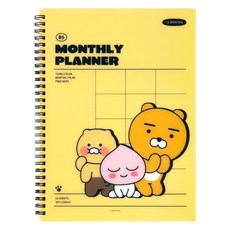 Kakao Friends PP封面月計畫本, 1個