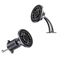 맥세이프 차량용 휴대폰 거치대 송풍구형 + 부착형 세트, 혼합색상, 1세트