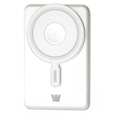 Wephone 5合1磁吸行動電源 5000mAh, 銀霧白, WD03-PB5KWC3CA2C1