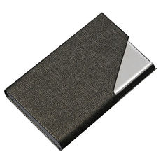 恩熙魔法 纖薄堅固名片盒, 淺棕色, 1個