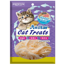 A-Star 貓專用無鹽無漂白凍乾, 魷魚, 60g, 1個