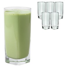 Diaglass 方形玻璃杯 300ml, 6個, 單一顏色