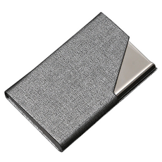 恩熙魔法 纖薄堅固名片盒, 淺灰色, 1個