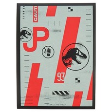 侏羅紀公園 卡套 警示藍 80入, 紅色 + 灰色, 1個