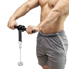 ironvic 腕力繩滾輪, 黑色, 1個