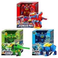 Gogo Dino 幫幫龍出動 Gogo Busters 雷克斯 + 託莫 + 品 機器人套組, 混合色, 1個