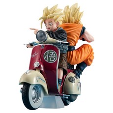 MegaHouse 百萬屋 Desktop Real McCoy EX 超級賽亞人孫悟空 超級賽亞人孫悟飯 摩托車 七龍珠Z, 1個