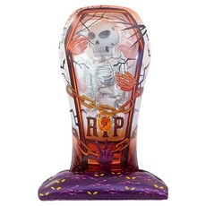 WOW PARTY KOREA 萬聖節4D立體墓碑骷髏鋁箔氣球, 1個, 混合顏色