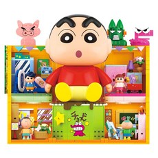 AREA X 蠟筆小新玩具箱積木, 1個, 混合色