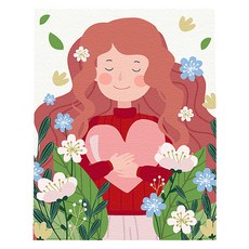 Play about DIY名畫油畫繪圖組 40 x 50 cm, 1套, 幸福