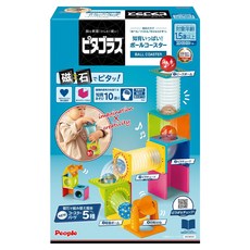 People 益智磁性積木BASIC系列 滾球滑道組DX, 1套, 多色