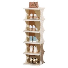 Noi One 空間利用多層結構鞋櫃 5層, 1個, 白色