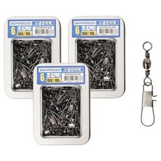 SAPA 超強力快拆互鎖散裝釣組別針轉環, 3個, 100入