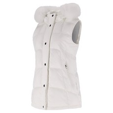 ELLE GOLF 女款狐狸毛長版鋪棉背心