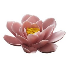 陶瓷彩色精緻蓮花香插 MW0155, 粉紅色